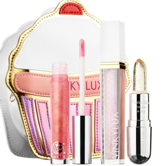 🍰🆕Winky Lux Cupcake bag & lip trio BRAND NEW - Picture 3 of 8